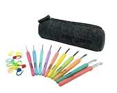 Case Crochet Needle Set 10 Stitch Marker