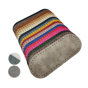 Taschenboden 31x12cm, oval, Kunstleder