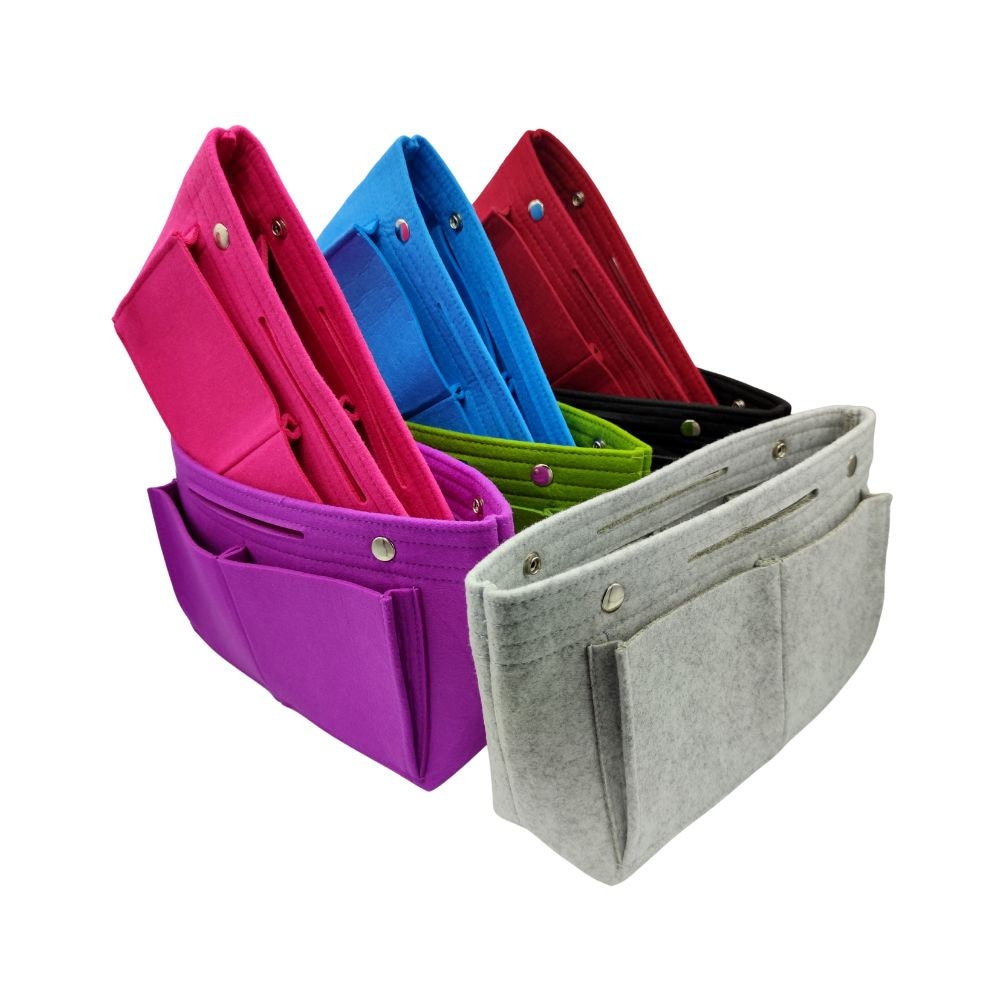 Handtaschen Organizer - Taschenorganizer Filz + Schlüsselkette