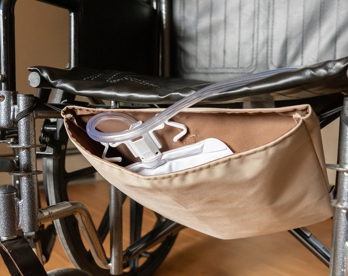 Featured listing image: Urinary Catheter Bag Holder for Wheelchair. Catheter Privacy Bag. - “CathPack”