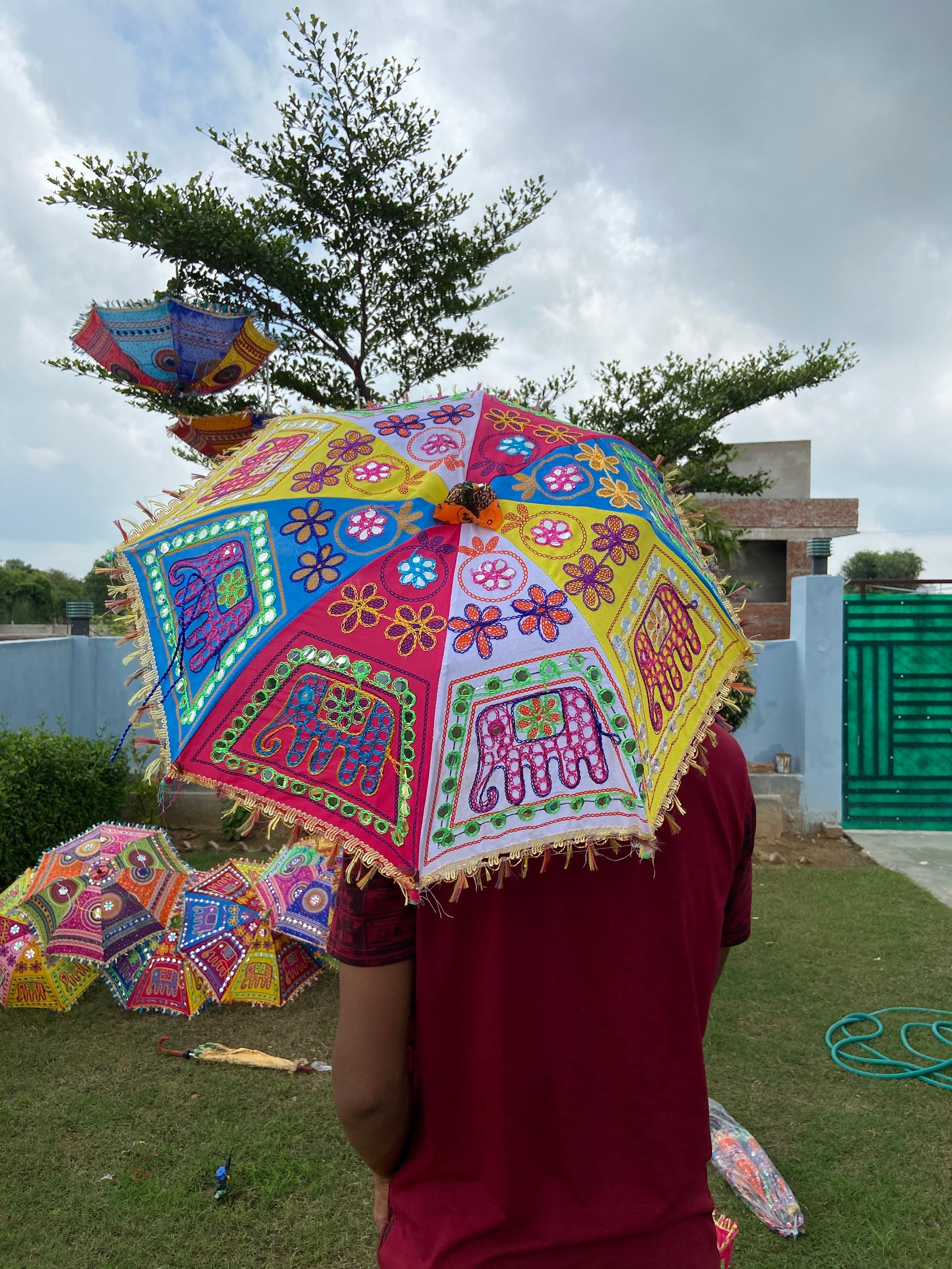 strelen Muf Communistisch Groothandel Veel Indiase Bruiloft decoratie Paraplu's - Etsy Nederland