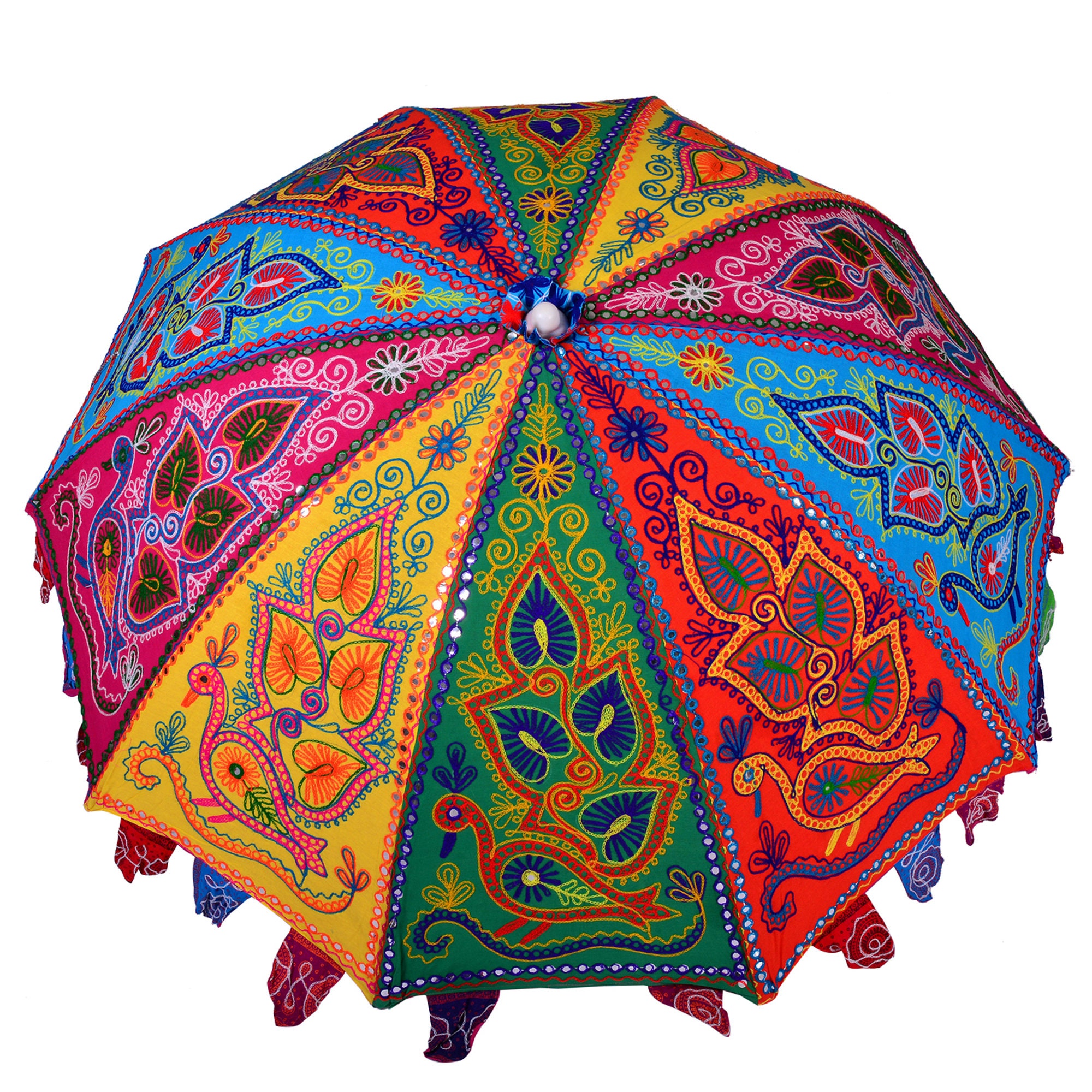 Indian Elephant Tree Garden Decorative Large Umbrella Sun Etsy