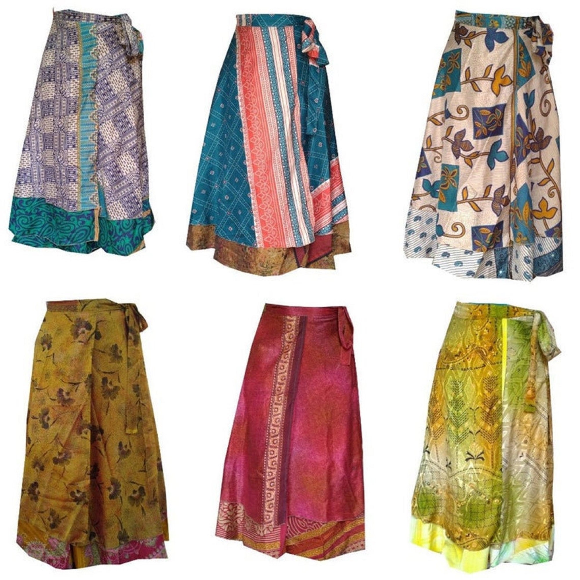 Wholesale lot Indian Silk Skirts Women Skirts Hippie Skirts Etsy