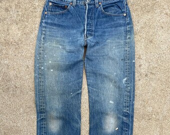 LEVI’S 501 ビンテージ w31 L34 Levi's 501 Original Fit Men's Straight Leg Jeans W31 L34 Dark