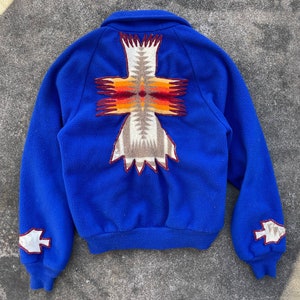 1980s Polartec by Malden Mills Fleece Jacke mit Pendleton Wool Patches // Handgefertigter Ski