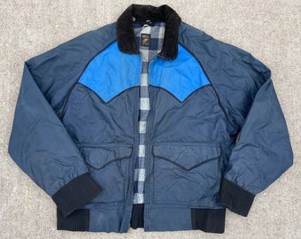 Vintage Western Yoke Waterproof Work Jacket Wick USA / 1960s