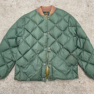 1950s Eddie Bauer Down Quilted Rising Sun Label Blizzard Proof
