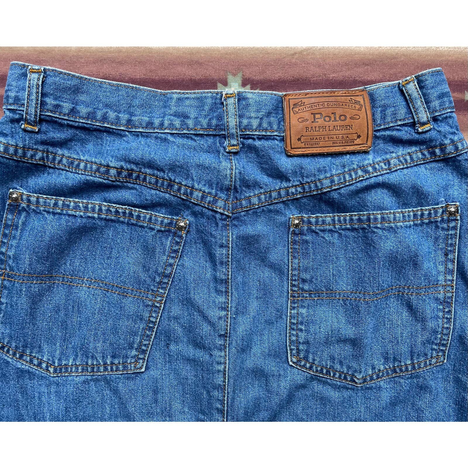 Vtg Polo Ralph Lauren Dungarees USA 