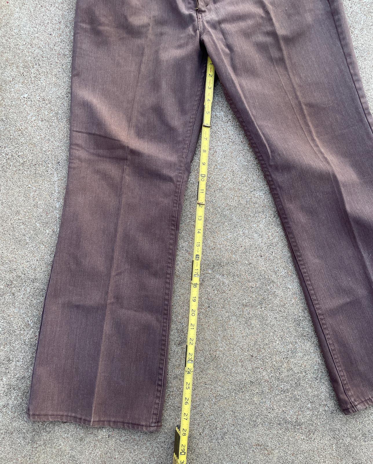 Vintage 70s Levi's Brown Big E Label Black Tab 517 Bootcut Sta