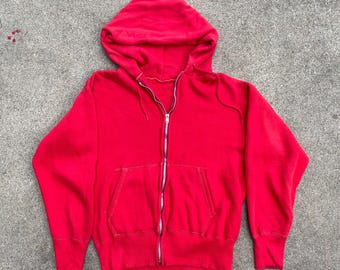 60s Faded Hoodie Size XS Zip up Sweatshirt Vintage - Etsy