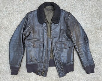 RARE 1962 Vietnam Era G-1 Leather Flight Jacket Original RARE 1962 Vietnam Era G-1 Leather Flight Jacket Original