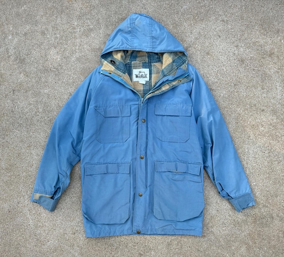 Woolrich Vintage Plaid Wool Lined Nylon Anorak Jacket Woolrich Vintage Plaid Wool Lined Nylon Anorak Jacket