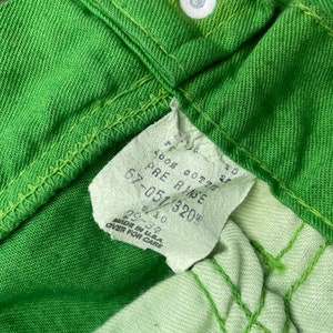 Pantalon de peintre léger vert acide DeeCee vintage des années 60 et des années 70// 28 29 x 34// Jeans de menuisier taille haute image 10