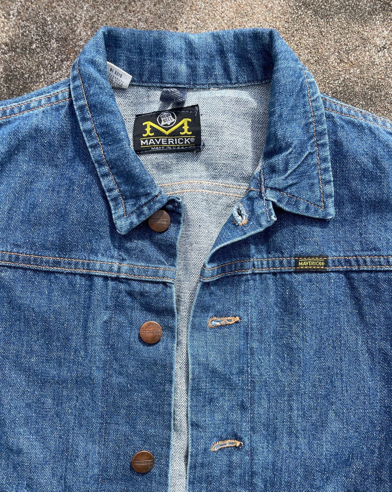 Vintage 1960s 70s Maverick Blue Bell Redline Selvedge 2 Vintage 1960s 70s Maverick Blue Bell Redline Selvedge 2