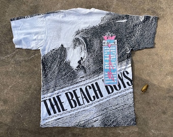 Vintage Beach Boys T Shirt 1991 Statue of Liberty Brockum SS XL - Etsy