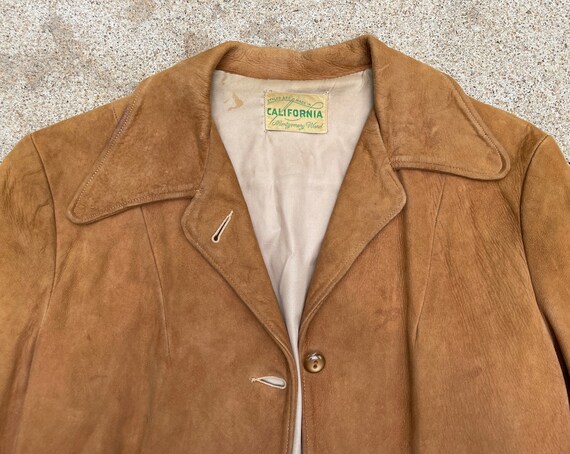 True Vintage 1940s Montgomery Ward California-made Suede Jacket