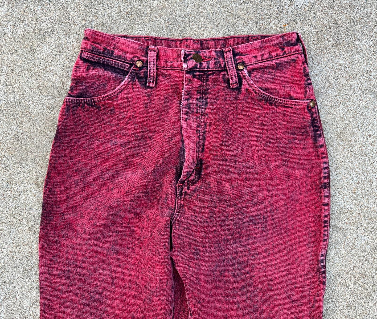 【BAON】Ariel pink washed denim pants Dustin Pink Acid Wash Jeans – FINESSE