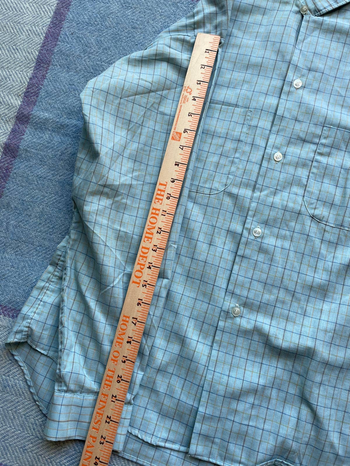 Vintage 1950s 60s Archdale No Iron Baby Blue Windowpane Loop - Etsy