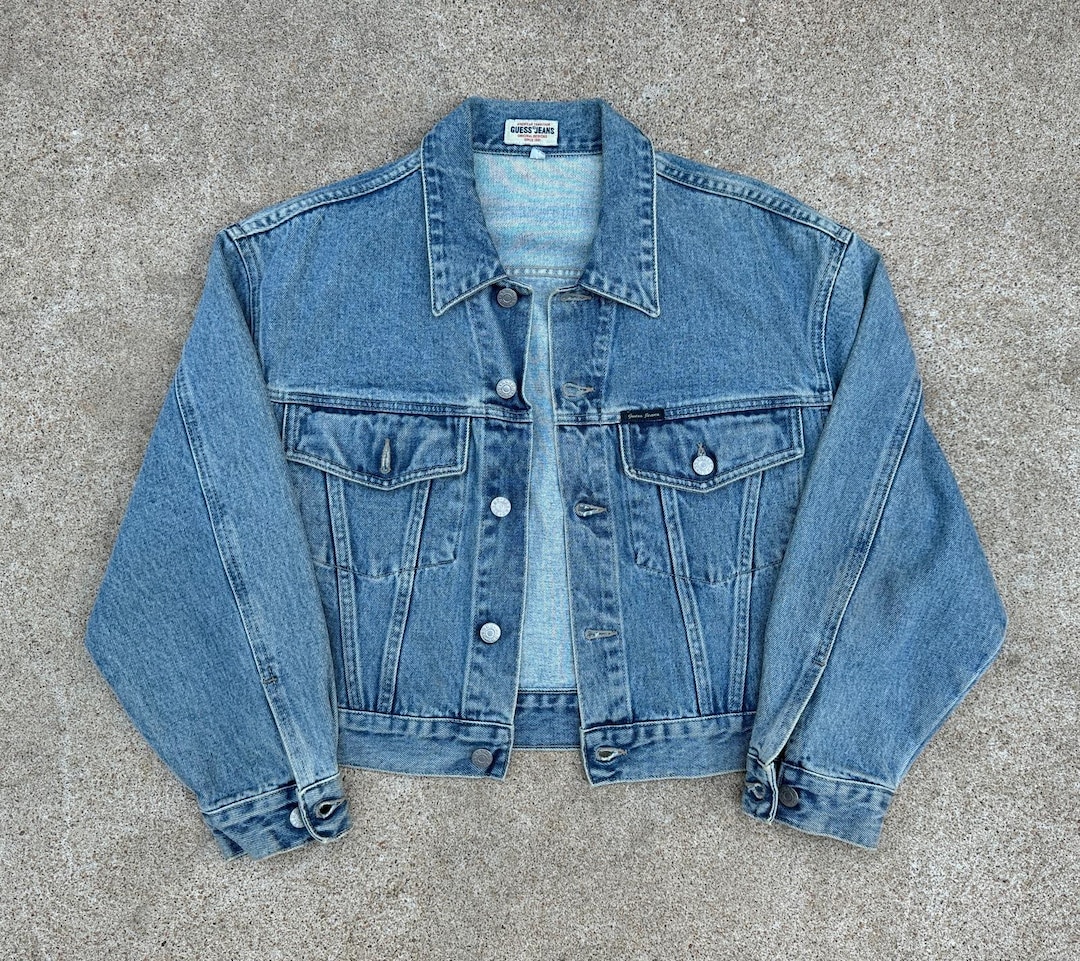 1990s Guess Jeans USA Made Classic Boxy Short Denim Jacket