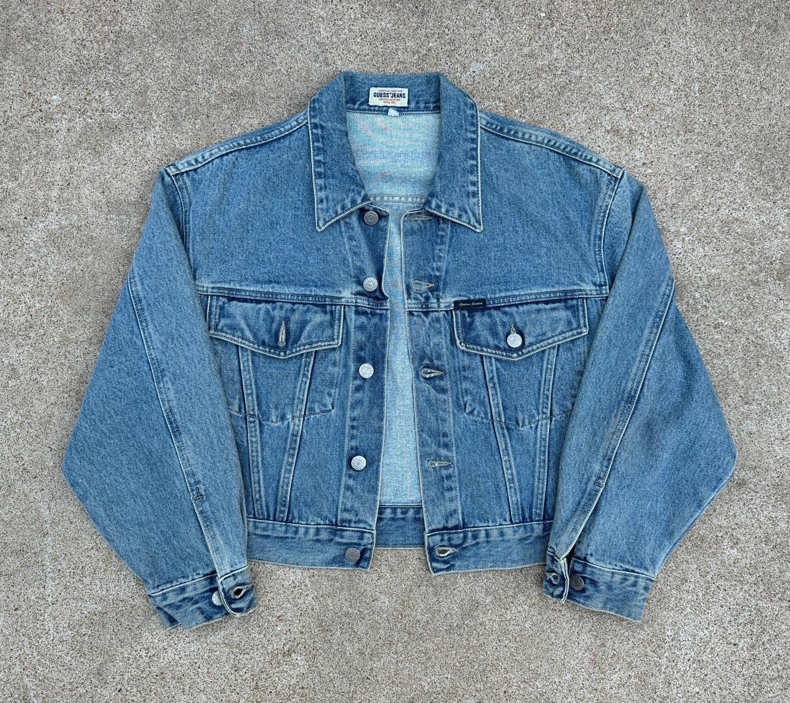 1990s Guess Jeans USA Made Classic Boxy Short Denim Jacket