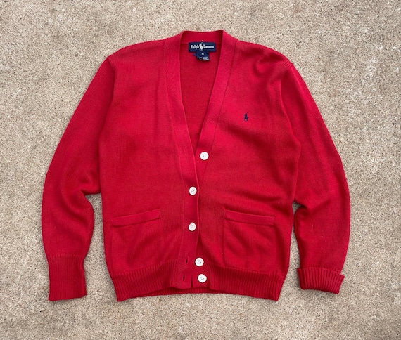 トップス Compact Logo Knit Cardigan red Compact Logo Knit Cardigan red Vintage 1980s 90s Polo Ralph Lauren