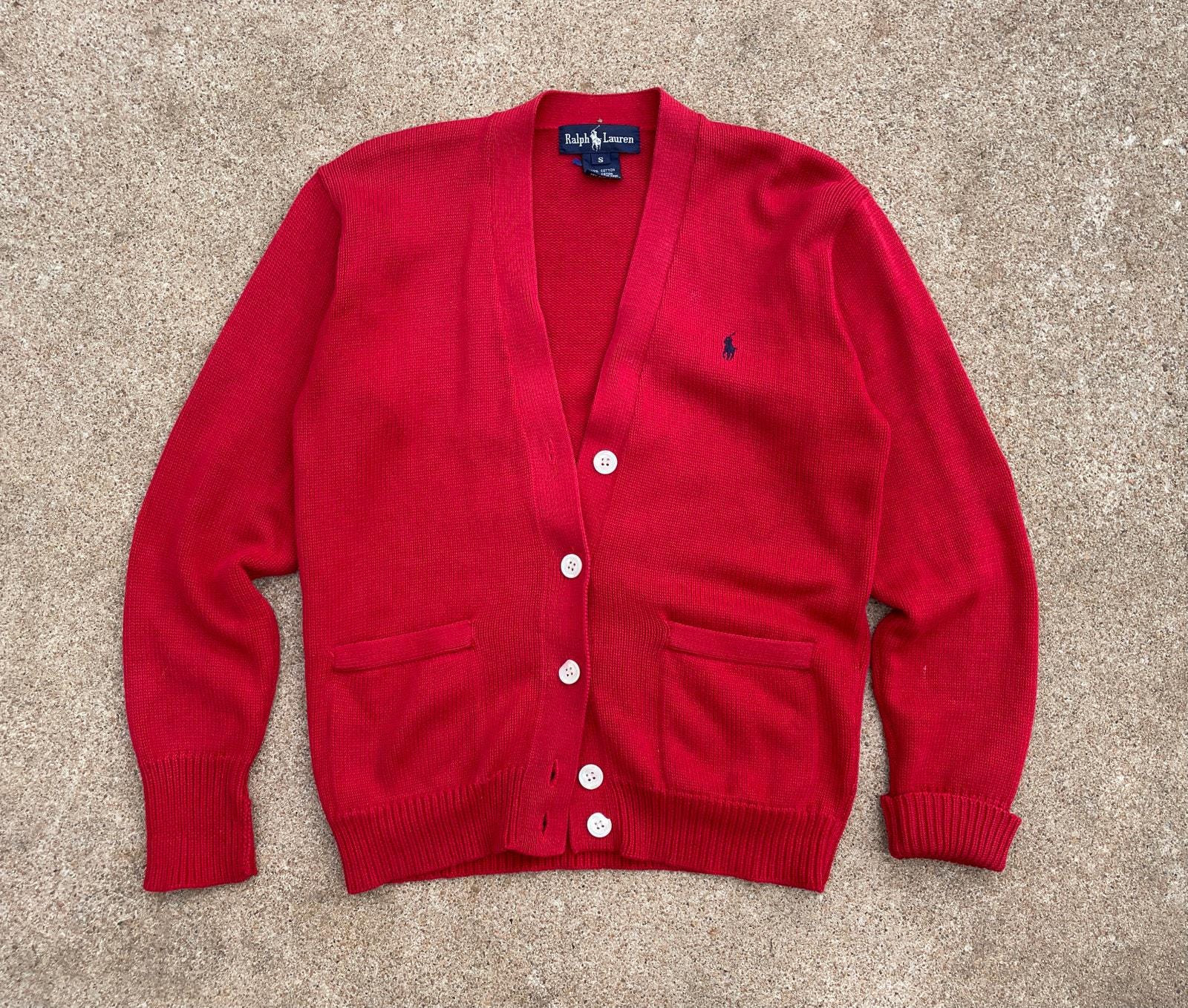 雰囲気抜群”90s POLO RALPH LAUREN cardigan y2k Vintage 90's Y2K Polo By Ralph Lauren Cardigan - Light Blue