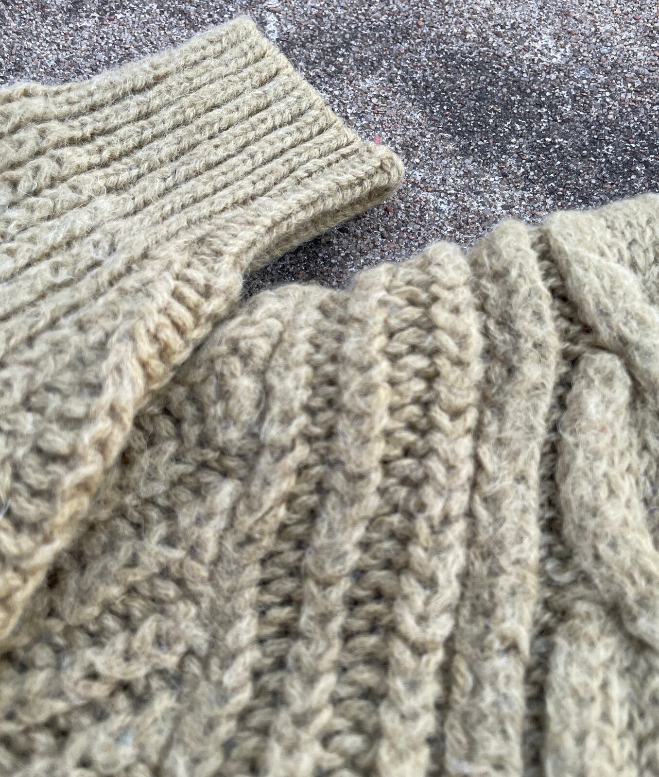 ☺*︎様 OLD Lambs wool sued knit Vintage 1950s Jantzen Mohair Wool Alpaca Cableknit Shawl