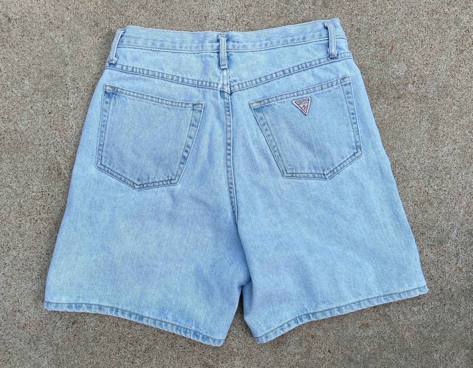 Vintage Mid-1990s Guess USA Made Baggy Fit Denim Dad Shorts