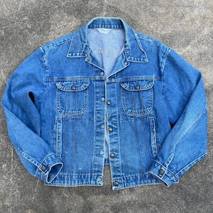 Vintage 1970s/80s Key Imperial Denim Jacket // Workwear Western // Medium // USA Made