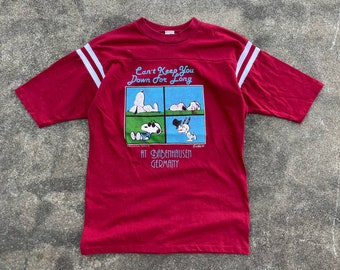 Chemise Allemagne Snoopy Babenhausen vintage des années 1970//T-shirt Artex Peanuts//Petit/moyen