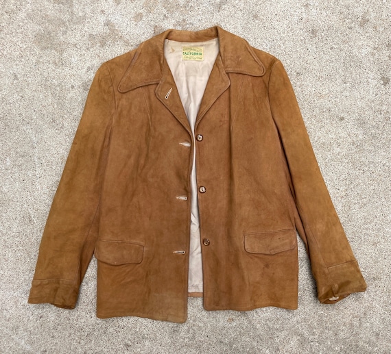 True Vintage 1940s Montgomery Ward California-made Suede Jacket