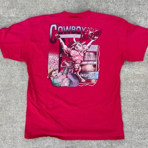 Vintage 1994 Wrangler &#39;Cowboy Nightmare&#39; USA Made T-Shirt Rare Graphic