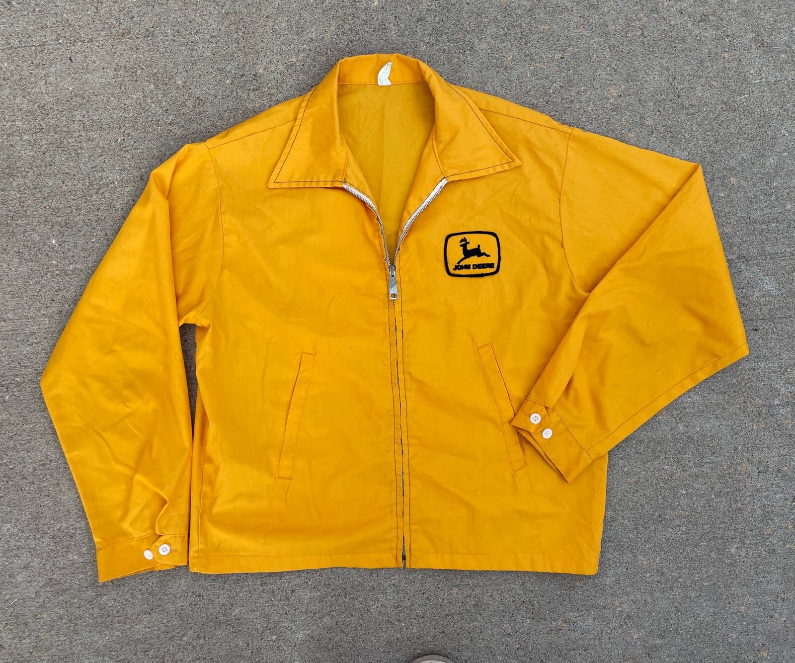 Vintage Louisville Sportswear Jacket Mens Medium Trucker Full Zip John Deere