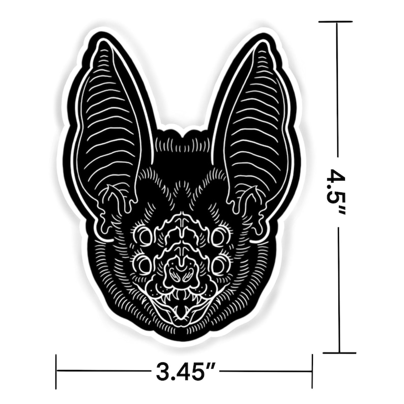 Bat Sticker - Etsy