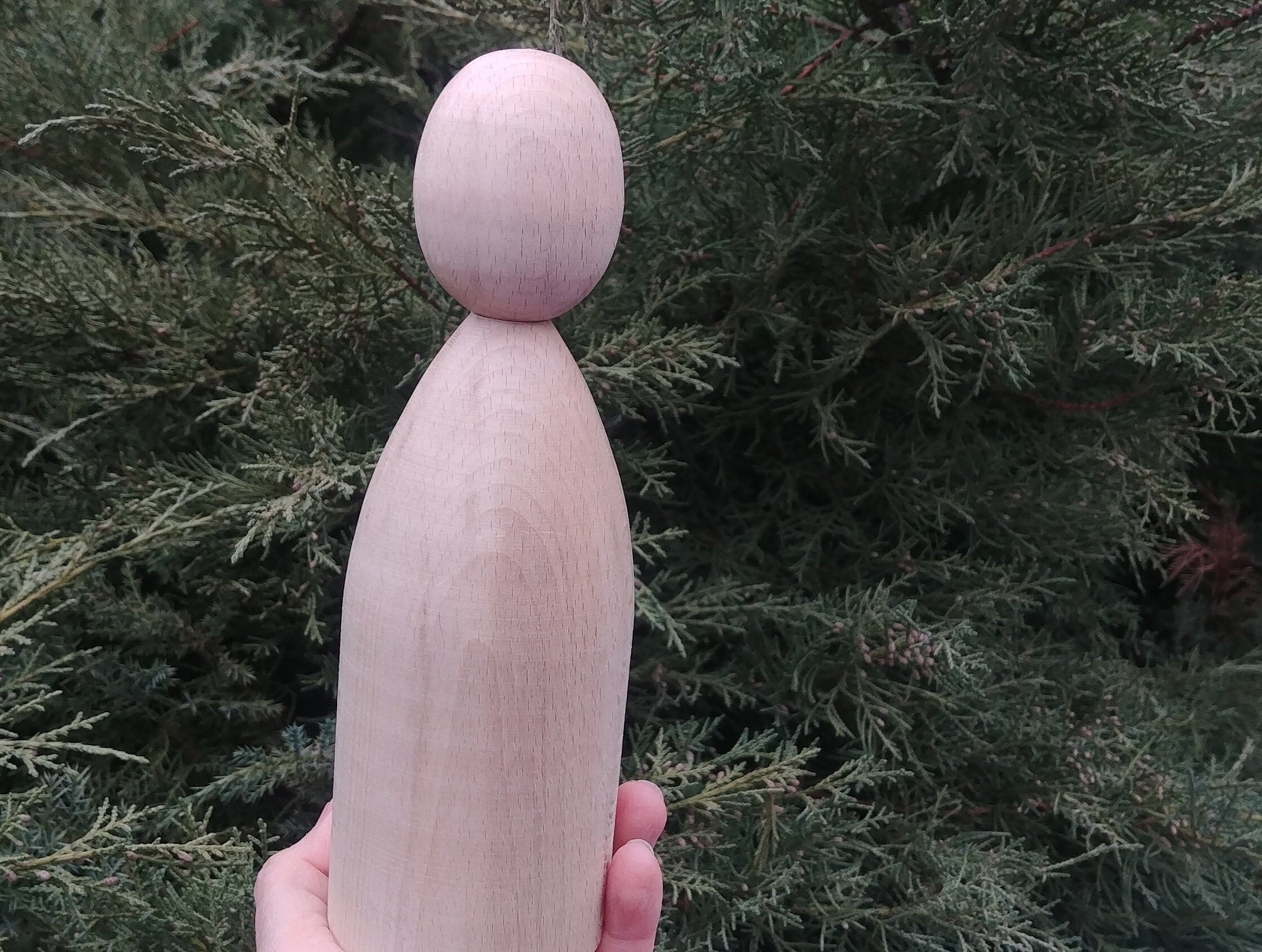 Muñecas de clavija de madera Larde en blanco de 8 pulgadas | Etsy