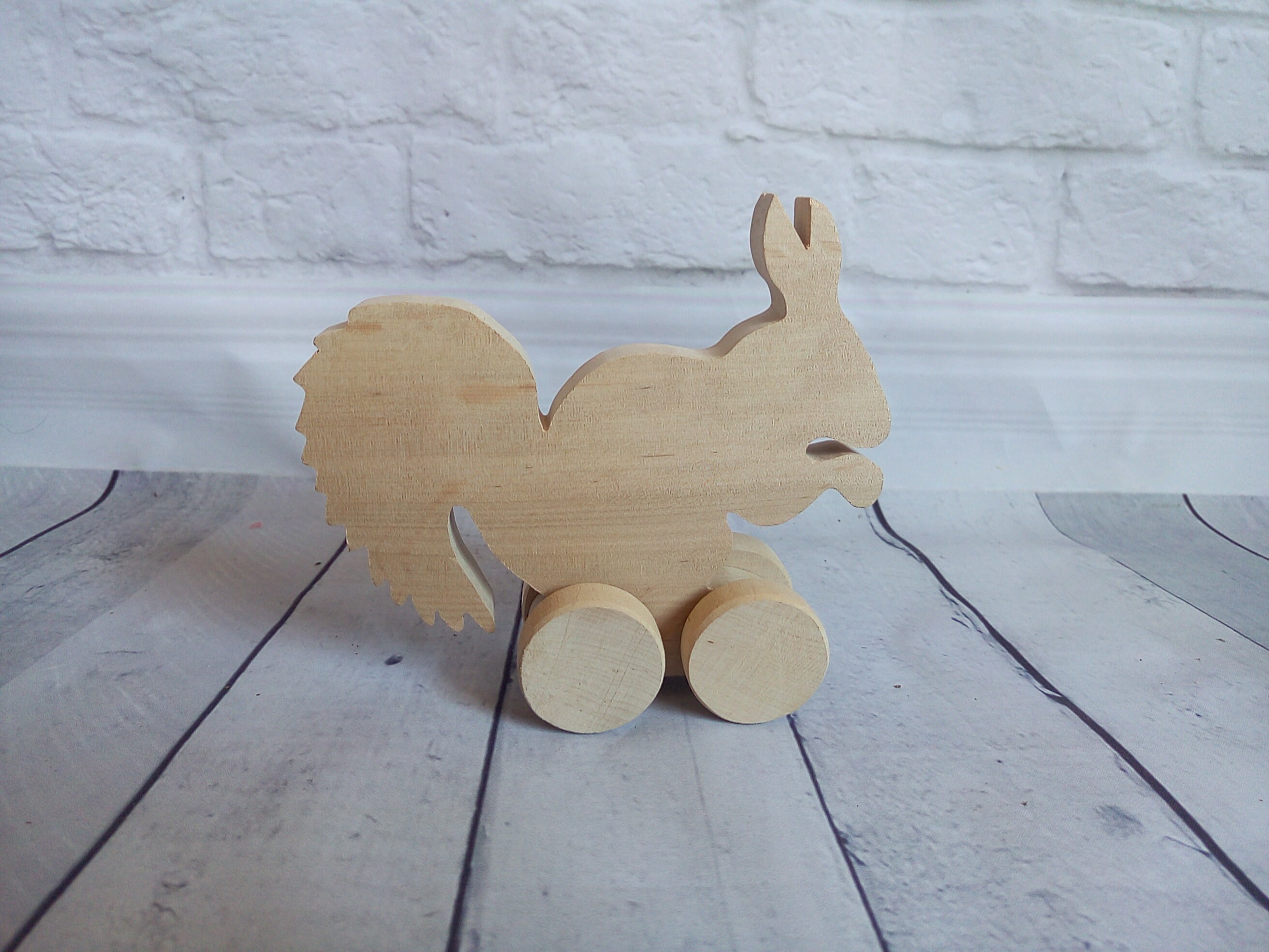 natural wooden animals