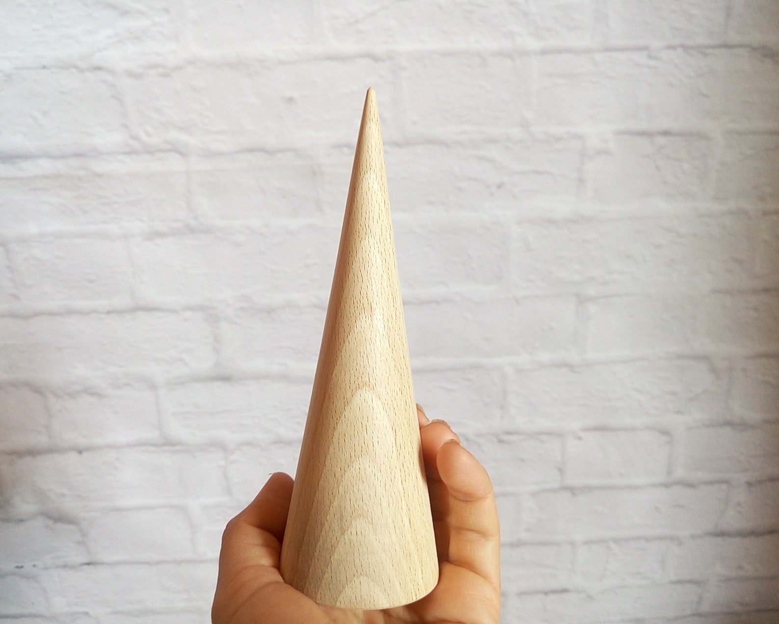 Wooden Cone 150mm Big wood cones Natural Eco friendly Wooden Etsy