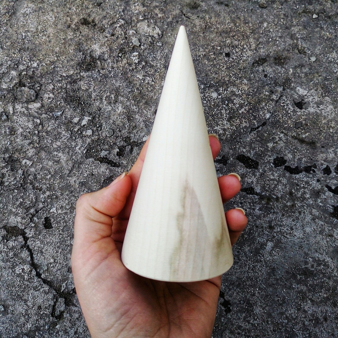 Wooden Cone Big wood cones Natural Eco friendly Wooden Etsy