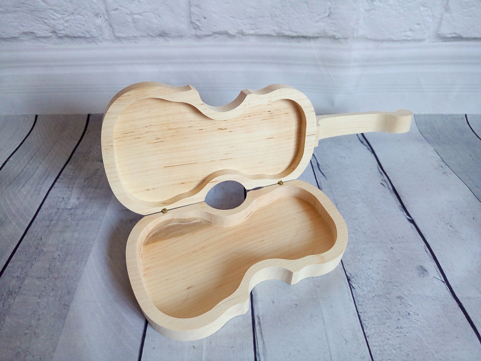 Violin Unfinished Wooden Box Violin teacher gift eco friendly Etsy