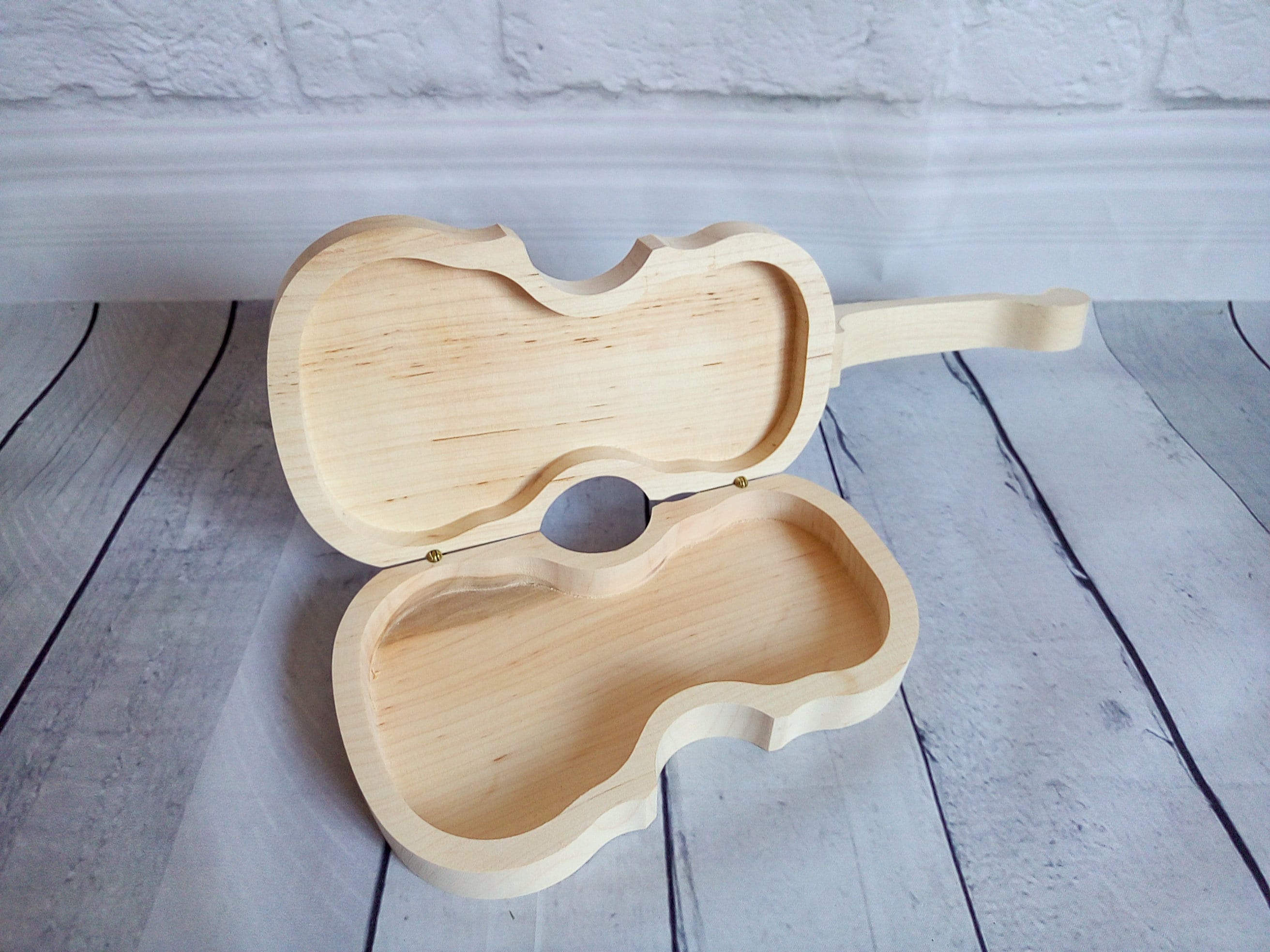 Violin Unfinished Wooden Box Violin teacher gift eco friendly Etsy