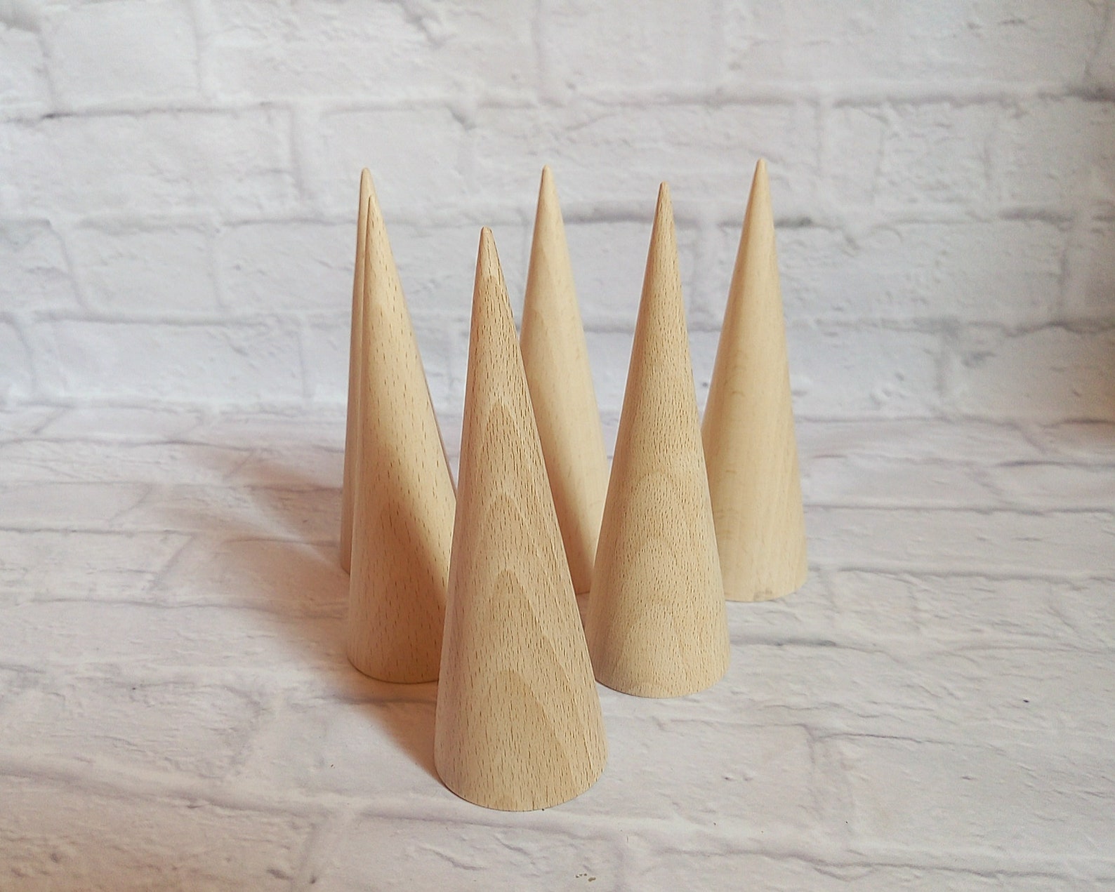 Wooden Cone 150mm Big wood cones Natural Eco friendly Wooden Etsy