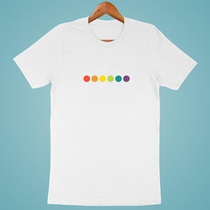 LGBT Shirt - Pride Flag - Rainbow Dots - LGBT - Unisex T Shirt - Graphic Tee