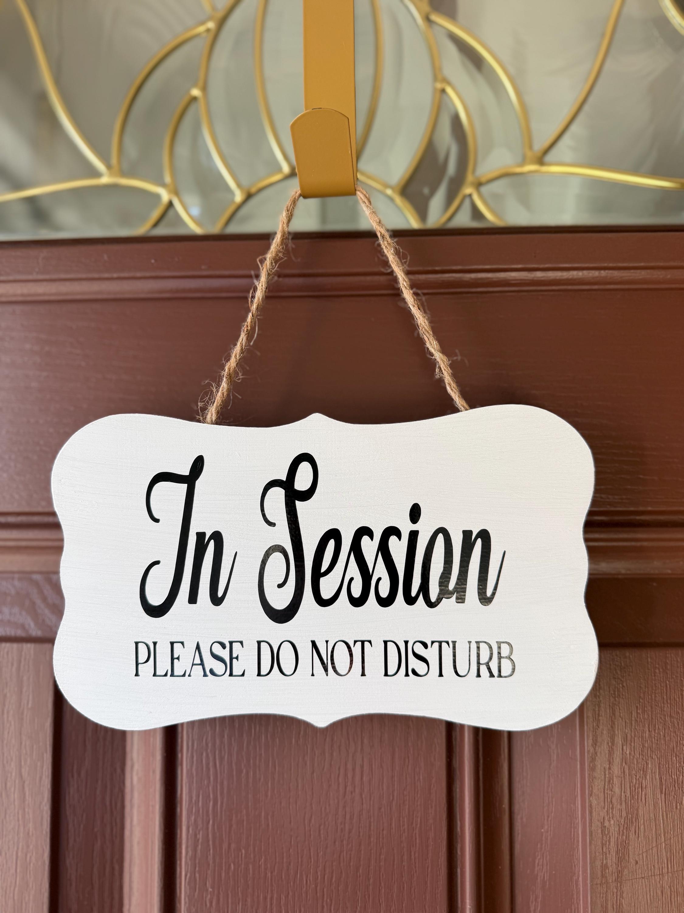 In Session Please Do Not Disturb Sign, Therapy Office Door Sign, Office ...