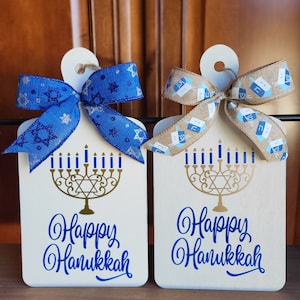 Happy Hanukkah Sign, Hanukkah gift, Hanukkah decoration, Hanukkah decor, Menorah, Hanukkah sign, Personalized holiday gift, Jewish home