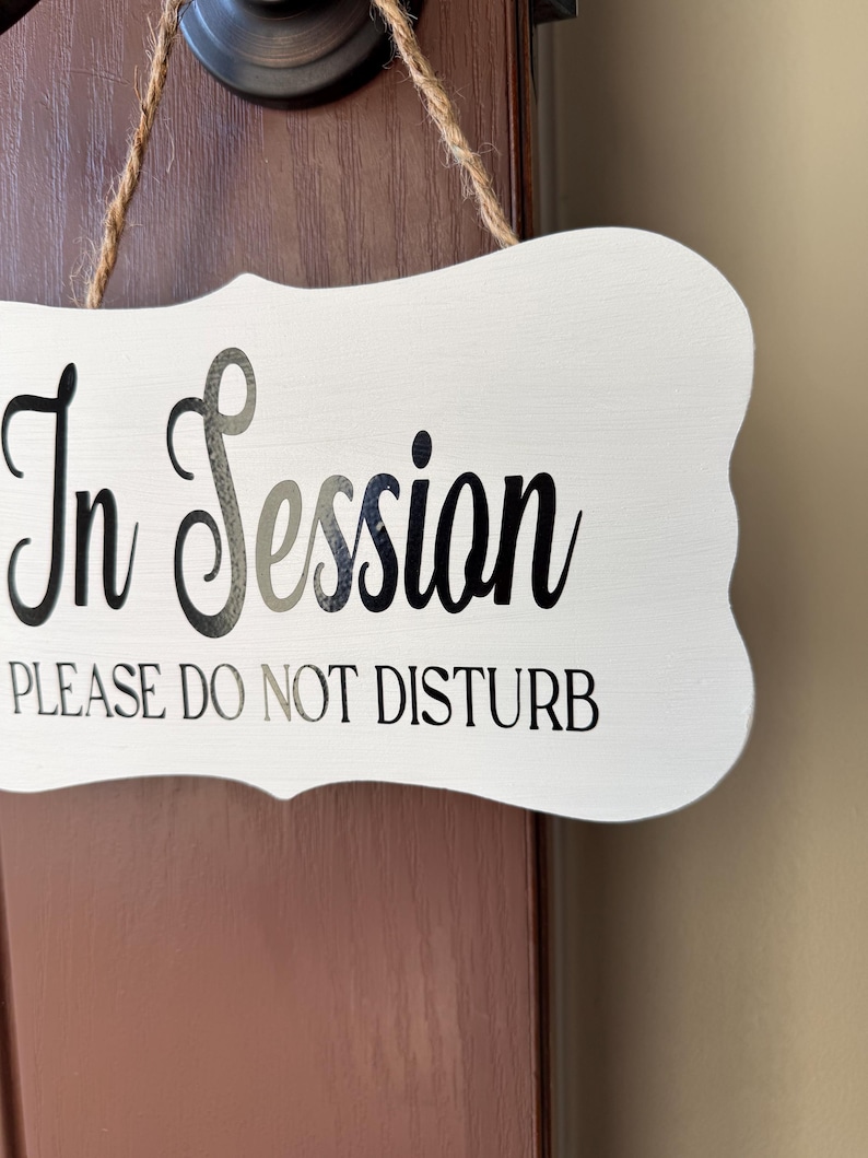 In Session Please Do Not Disturb Sign, Therapy Office Door Sign, Office ...
