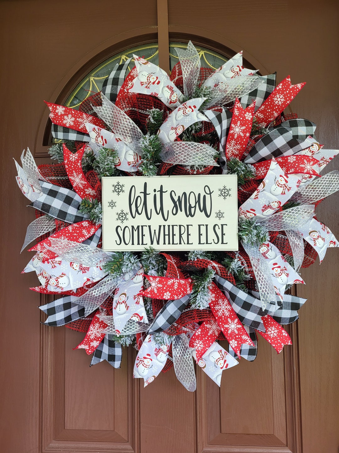 Winter Wreath, All Winter Wreath, Let It Snow, Snowman Wreath, Winter