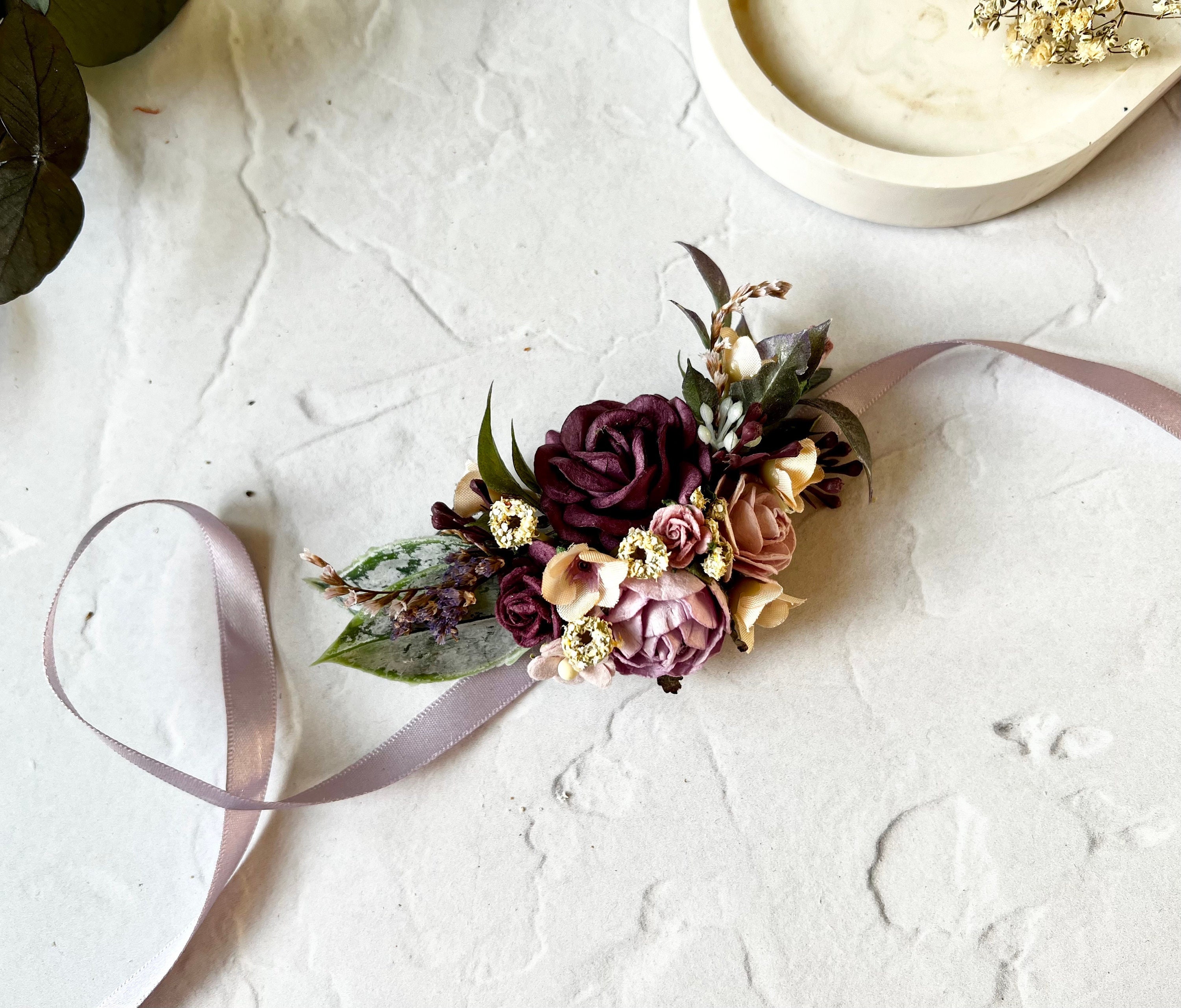 Prom Corsage for Purple Dress - Etsy