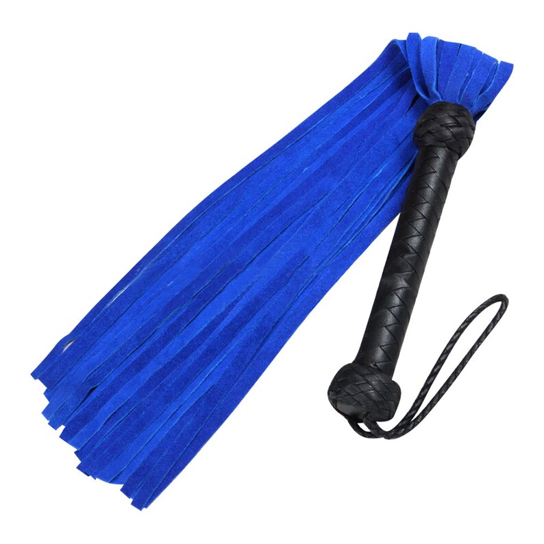 Real Suede Leather BDSM Bondage Kinky Fetish Flogger Sturdy Wood Real Suede Leather BDSM Bondage Kinky Fetish Flogger Sturdy Wood