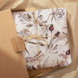 Seidenpapier Boho/ schönes Verpackungspapier / schönes Seidenpapier/ Verpackungspapier Blumen Bild 1