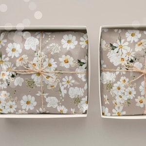 Seidenpapier Kamillen, Daisy Blume, / schönes Verpackungspapier /  Verpackungspapier Daisy Blume / Wiesen Blumen/ tissue paper